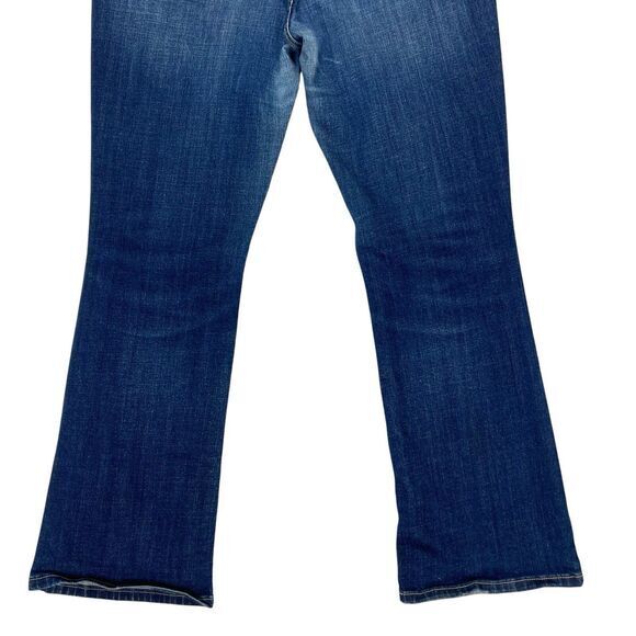 Levi's 515 Bootcut Jeans Women 12 Blue Distressed Western Cowgirl 90s Retro Wear - Picture 8 of 15